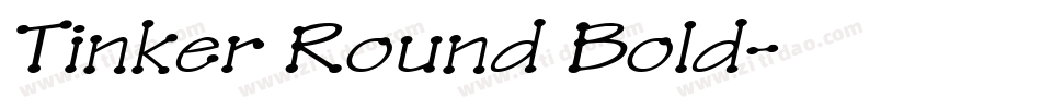 Tinker Round Bold字体转换